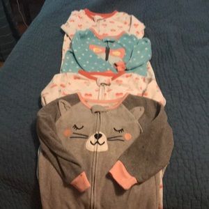 One piece fleece pajamas